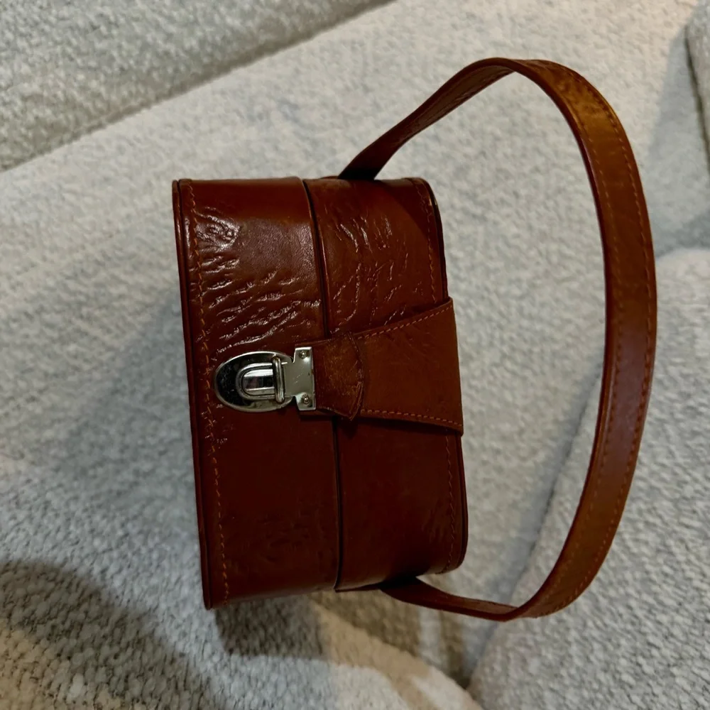Vintage Kieker‎ Leather Camera Case – Brown Hard Shell Bag